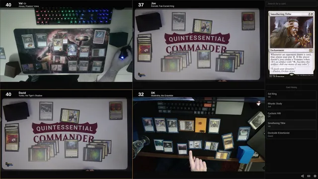 Game preview showing four players